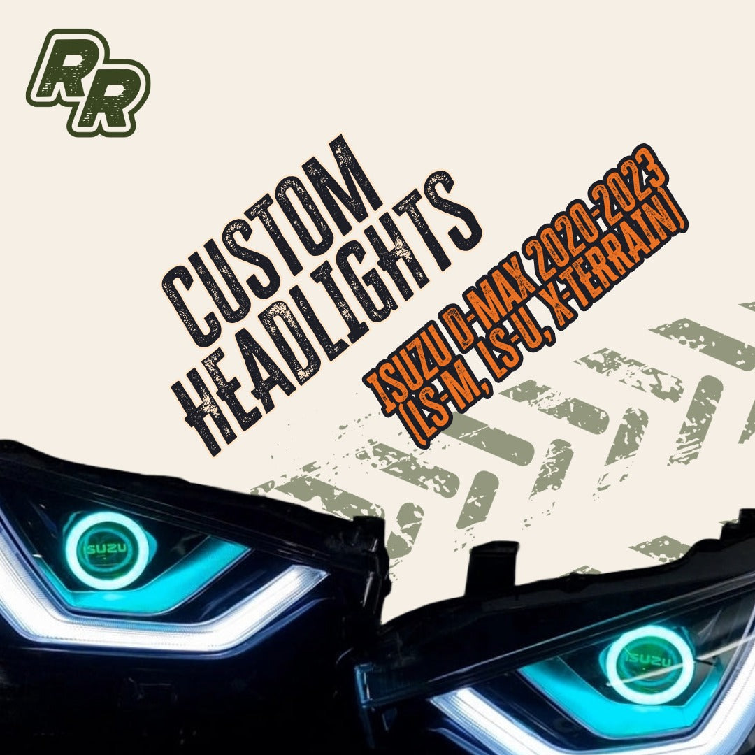 ISUZU D-MAX, LS-M, LS-U, X-TERRAIN - CUSTOM HEADLIGHTS 2020-2023