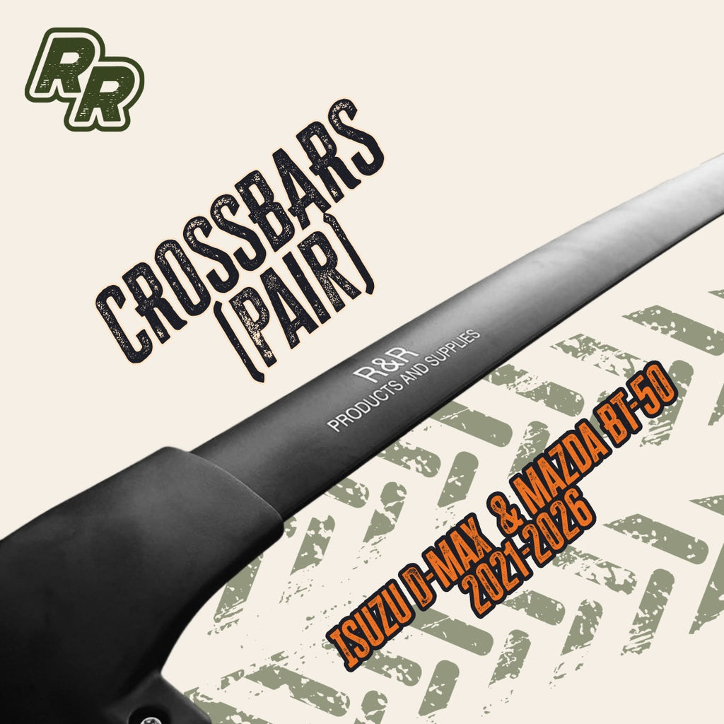 CROSSBARS (pair) to suit 2021-2026 Isuzu D-Max  & Mazda BT-50