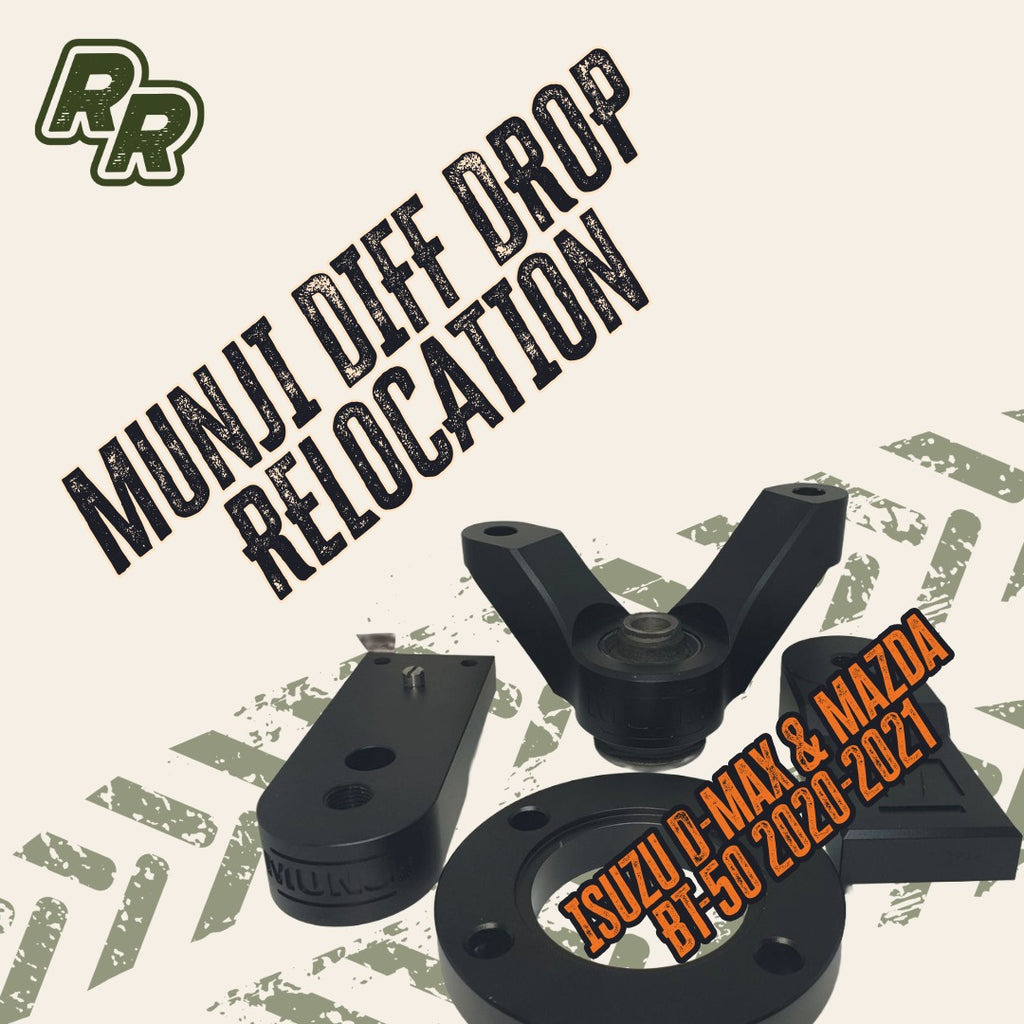 MUNJI DIFF DROP RELOCATION to suit 2020-2021 Isuzu D-Max & Mazda BT-50 (4JJ3 engine)