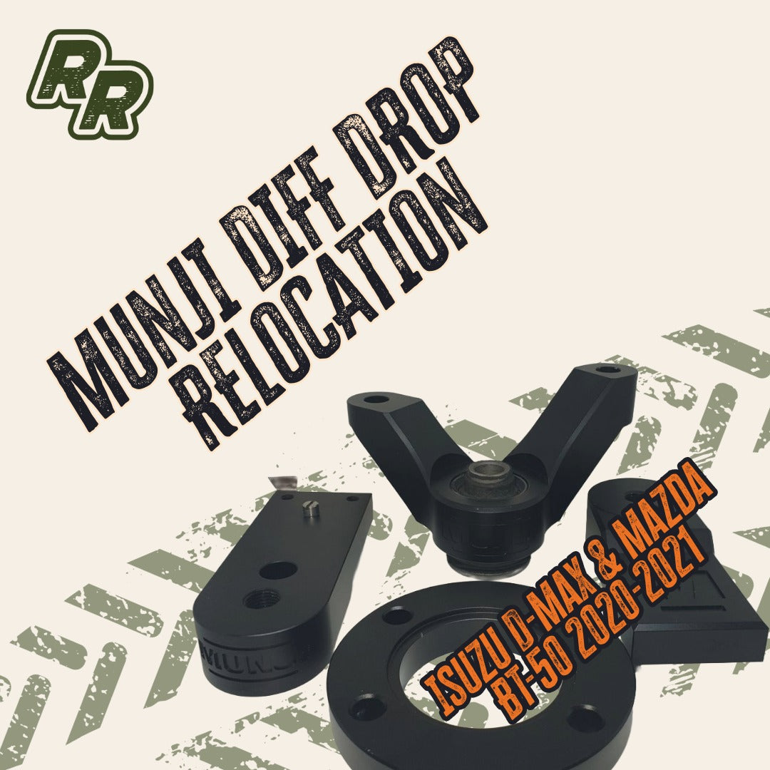 MUNJI DIFF DROP RELOCATION to suit 2020-2021 Isuzu D-Max & Mazda BT-50 (4JJ3 engine)