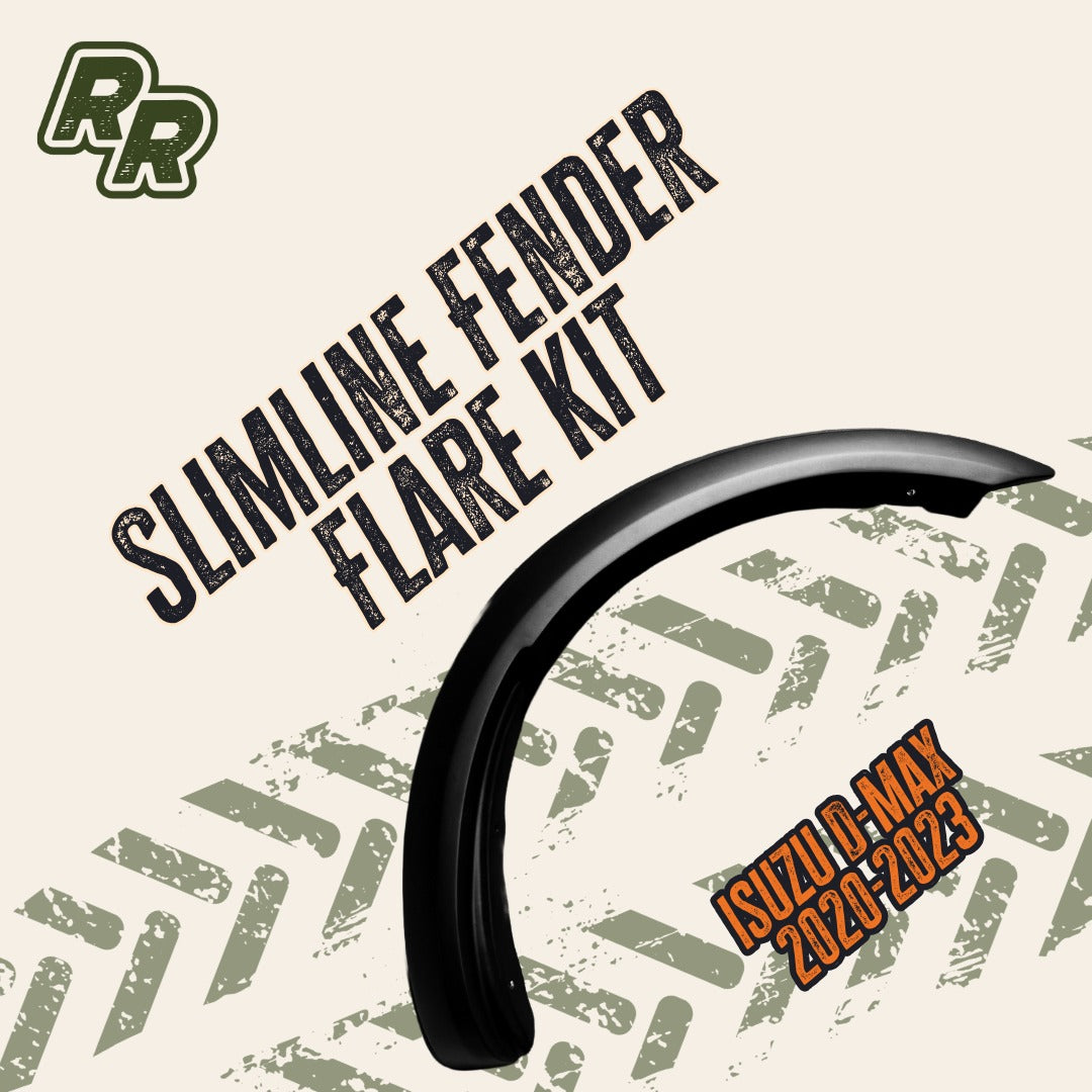 FENDER FLARE KIT (SLIMLINE DESIGN) to suit 2020-2023 Isuzu D-Max