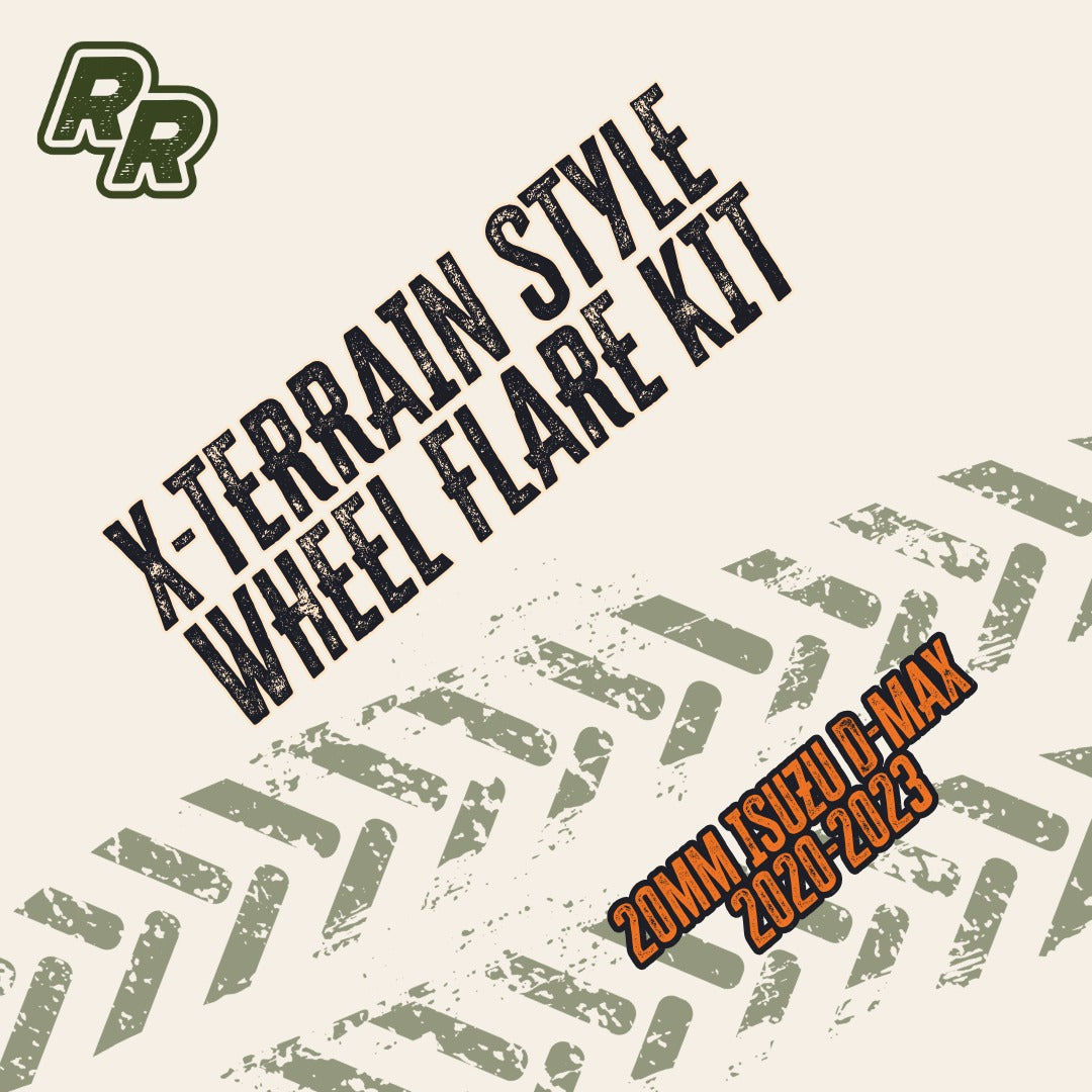 20mm ISUZU D-MAX 2020-2023 X-TERRAIN STYLE WHEEL FLARE KIT