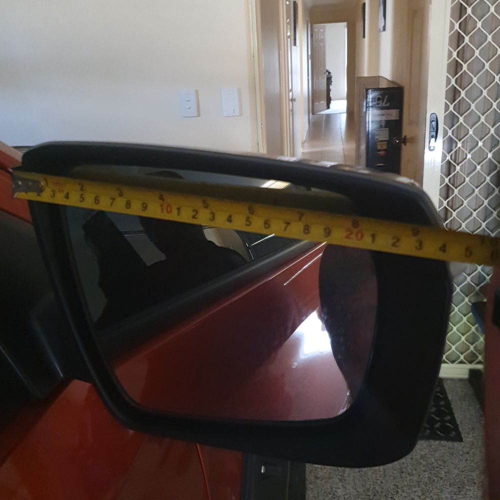 HALF MIRROR COVERS to suit 2021-2025 Isuzu D-Max, Isuzu Mu-X & Mazda BT-50