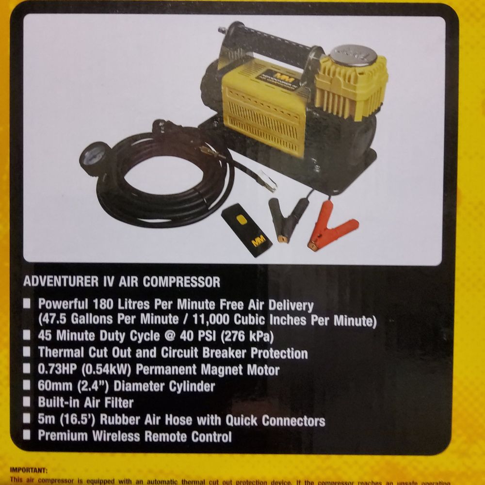 MEAN MOTHER ADVENTURER 4 HEAVY DUTY 12V AIR COMPRESSOR (H)