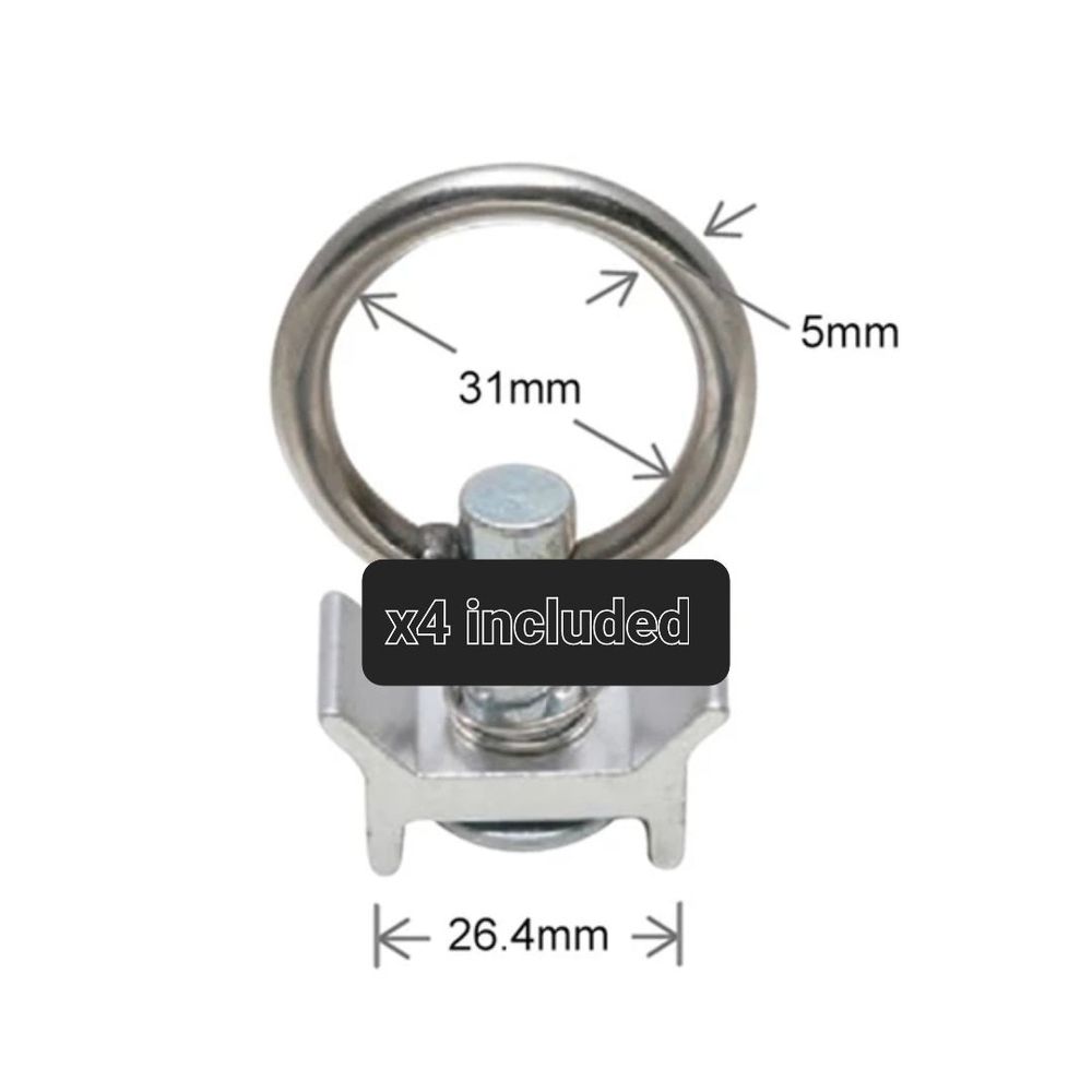 Aluminium Anchor Tracks & Tie Down Rings