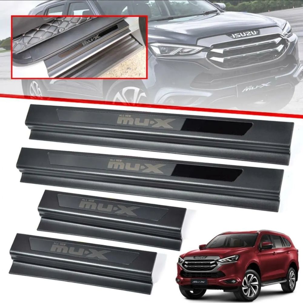 ISUZU Mu-X Premium Door Sill Scuff Plates Suit 10/2021-2026